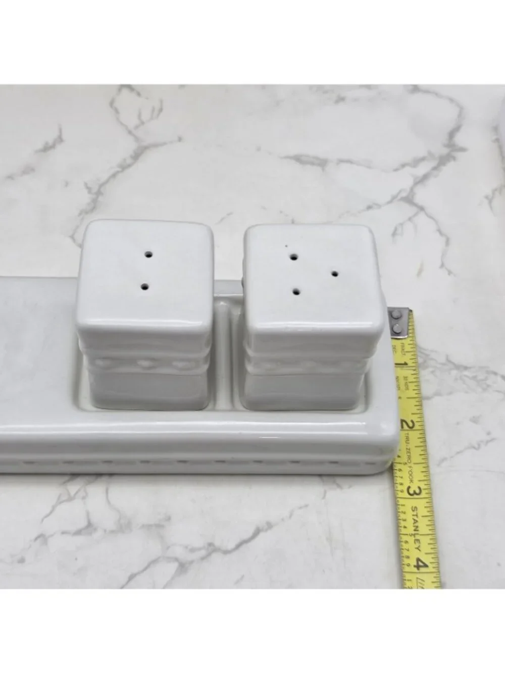 Nora Fleming PEARL DOT Salt & Pepper Shaker Set with Tray and 3 Minis S6B NEW